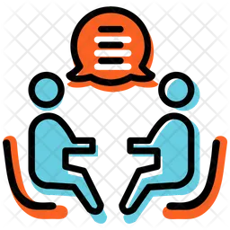Discussão de negócios  Ícone