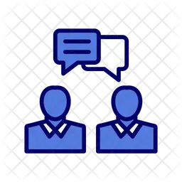 Discussão de negócios  Ícone