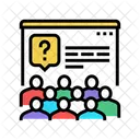 Discussão de negócios  Ícone