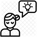 Discutir Sobre Ideia Usuario Perfil Ícone