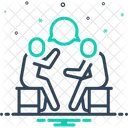 Discusses Dissert Debate Icon