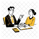 Discussion Meeting Lawyer Icon