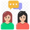 Gossips Discussion Conversation Icon