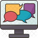 Discussion Online Meeting Icon