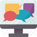 Discussion Online Meeting Icon