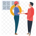 Engineer Discussion Colleague Collaboration Consultation Icon