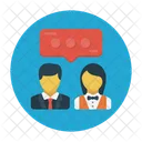 Discussion Meeting Interview Icon