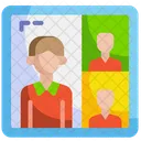 Discussion Video Call Online Meeting Icon
