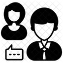 Discussion Chit Chat Man Icon