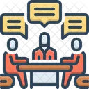 Discussion Speaking Negotiation Icon
