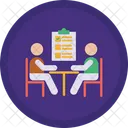 Discuss Business Meeting Meeting Icon