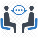 Discutir negocios  Icono