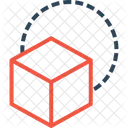 Diseno Caja Cubo Icono