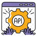 Diseno De API Desarrollo De Software Integracion De API Icono