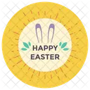 Diseno De Insignia De Evento Insignia De Feliz Pascua Emblema De Pascua Icono