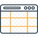 Tabla Del Navegador Tabla Navegador Icono