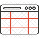 Tabla Del Navegador Tabla Navegador Icono