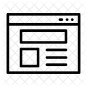 Diseño de páginas web  Icono