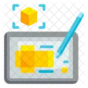 Diseno De Producto Forma Tableta Icono