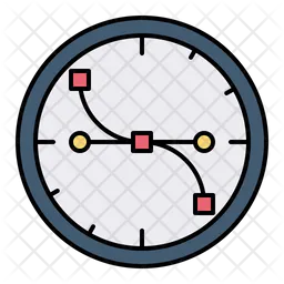 Diseño de reloj  Icono