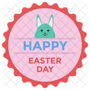 Insignia De Feliz Pascua Diseno Del Emblema De Pascua Logotipo De Pascua Icono