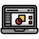 Diseñando computadora portátil  Icono