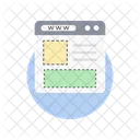 Diseno Web Contenido Web Interfaz Web Icon