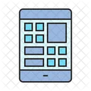 Diseno Web Telefono Inteligente Movil Icono