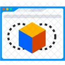 Cubo Interfaz Web Diseno Icono