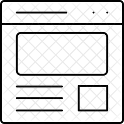 Diseño web  Icono