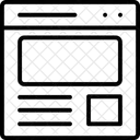 Diseno Web Pagina Web Plantilla Web Icono