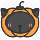 Horror Gato Halloween Icono