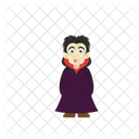 Disfraz de drácula de halloween  Icono