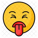 Disgusted Unhappy Tongue Out Icon