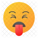 Disgusted Unhappy Tongue Out Symbol