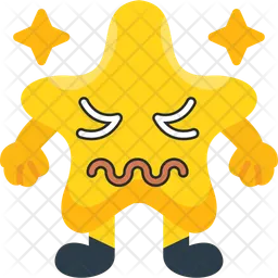 嫌悪感を抱くスター  アイコン