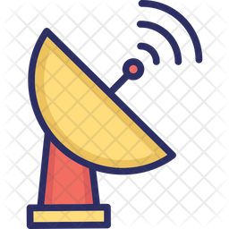 Dish Antenna Icon Of Colored Outline Style Available In Svg Png