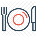 Dish Plate Fork Icon