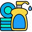 Dish Liquid Soap Dish Washing Symbol