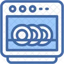 Dish Washer Cleaning House Work Icon