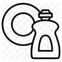 Dish Washing Plate Clean Icon