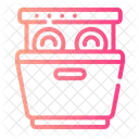 Dishwasher Washing Cleaner Icon