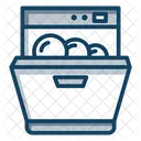 Dishwasher Dish Washing Machine Kitchenware Icon