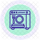 Dishwasher Color Circle Icon Icon