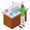 Dishwasher Dish Cleaner Kitchen Cleaner Icon