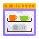 Dish Cleaner Appliance Dishware Icon