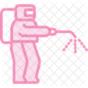 Disinfectant Man Icon
