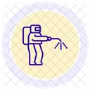 Disinfectant Man Icon