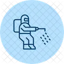 Disinfectant Man Pentaglow Icon