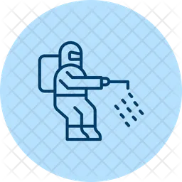 Disinfectant man  Icon